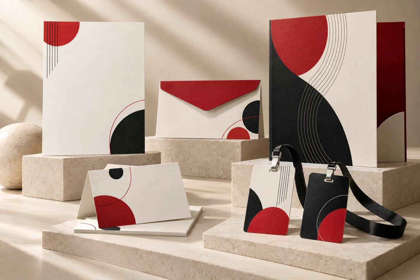 Composición ilustrativa: Imagen corporativa impresa