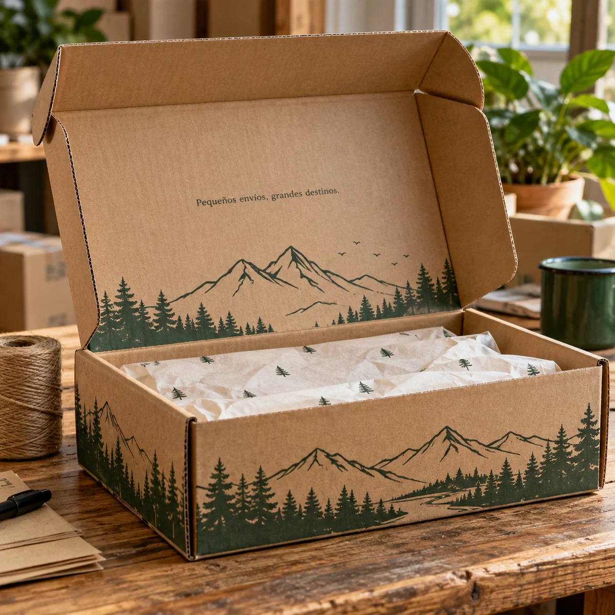 Muestra ilustrativa: Cajas de cartón personalizadas