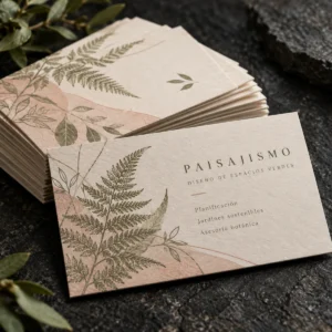 Muestra ilustrativa de Tarjetas de presentación offset