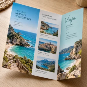 Muestra ilustrativa de Trípticos comerciales