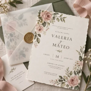 Muestra ilustrativa de Invitaciones personalizadas