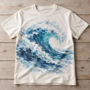 Muestra ilustrativa de Playeras con impresión DTG